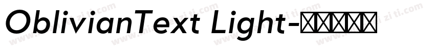 OblivianText Light字体转换